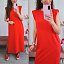 Vestido Hombreras Rojo